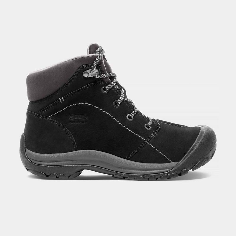 Keen Kaci Winter Waterproof Mid Womens Winter Boots Black Clearance (1758-STZCH)